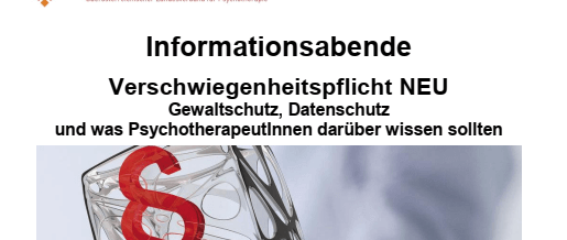 Gesetzesänderung Psychotherapiegesetz § 15 ab 30.10.2019